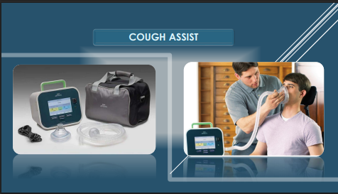 Equipo Cough Assist para asistencia mecánica de tos